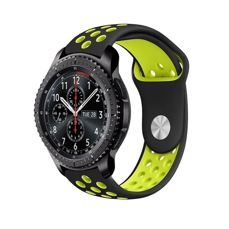 20 мм/22 мм силиконовым ремешком для samsung Galaxy Watch 46 мм 42 мм длина браслета Шестерни S3 S2 Спорт Frontier классический ремешок для наручных часов для huawei часы GT