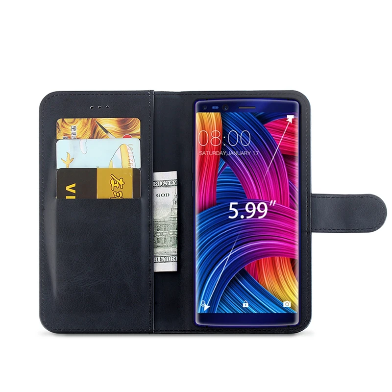 Ocolor Для Doogee Mix Lite кожаный чехол кошелек защитный для сумки флип с карманом карт 2 PU