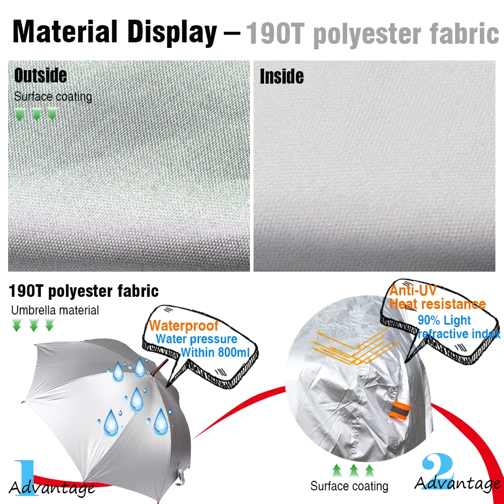 Чехол Buildreamen2 на весь автомобиль защита от солнца снега дождя пыли