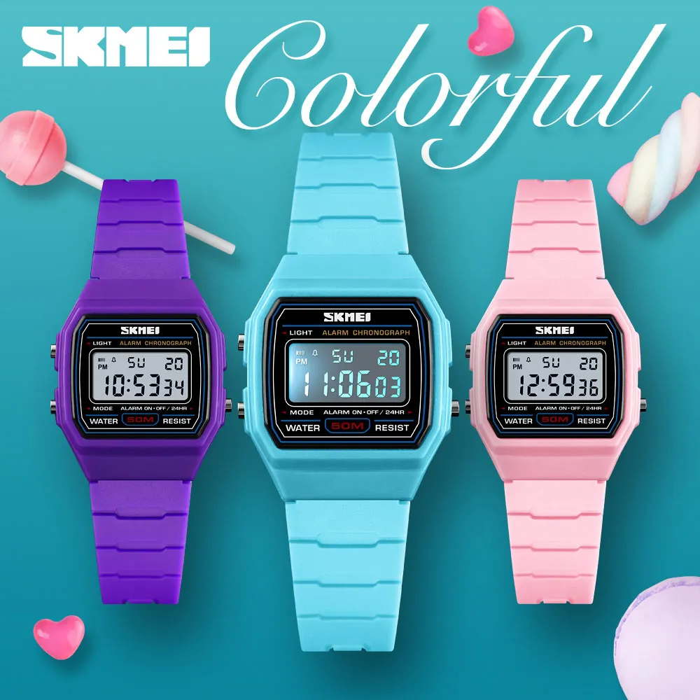 2019 Fashion SKMEI Kids Watches Sports Style Waterproof Wristwatch Alarm Clock Luminous Digital Watches Relogio Children Watch