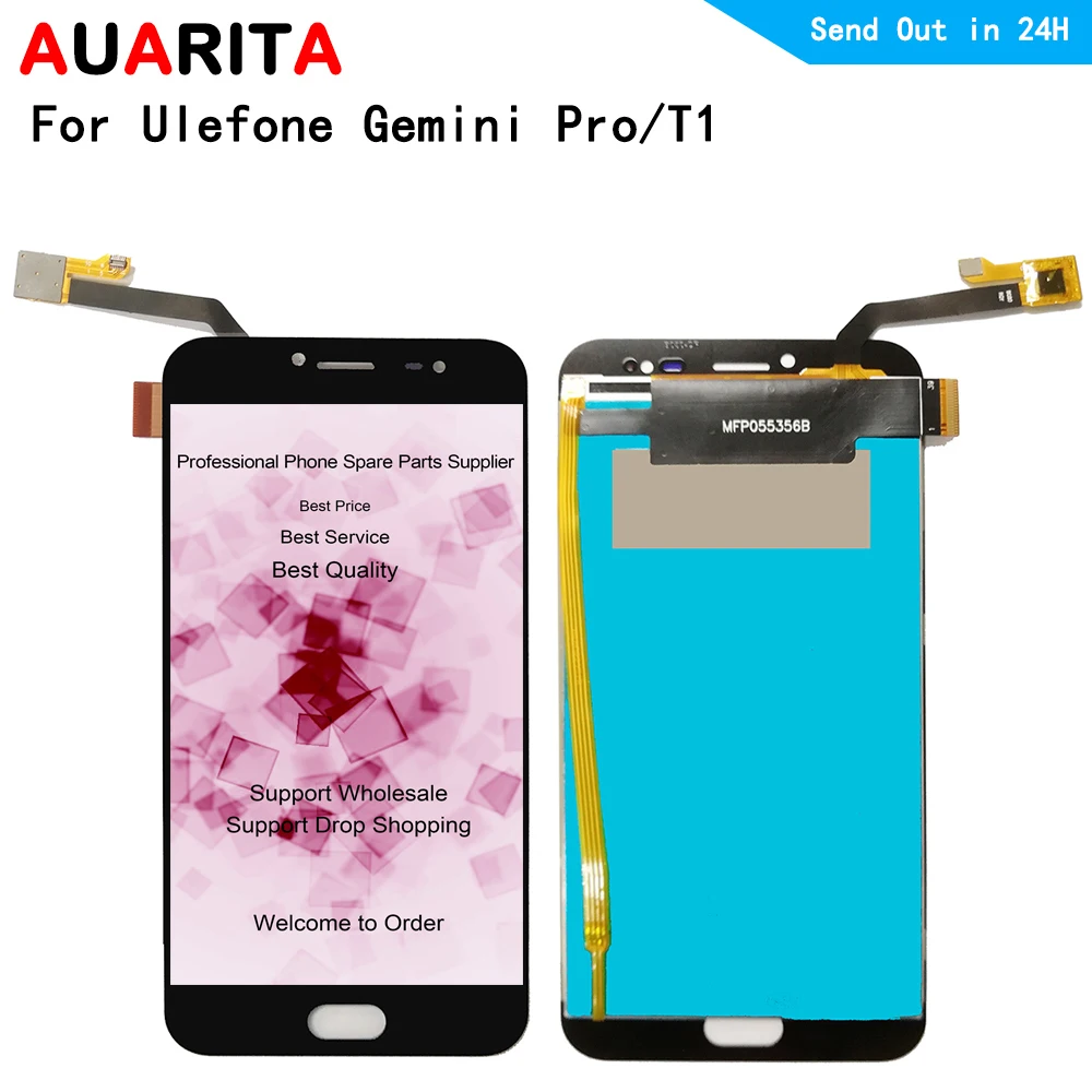 ЖК-дисплей для Ulefone Gemini Pro/T1, ЖК-дисплей с сенсорной панелью, переднее внешнее стекло, дигитайзер, сборка для Ulefone Gemini Pro