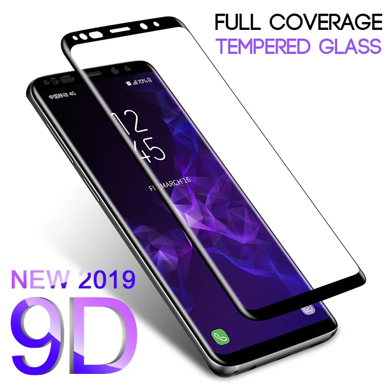 9D закаленное стекло для Samsung galaxy S8 S9 Plus пленка S7 S6 edge Защита экрана Note 8 9 | Мобильные
