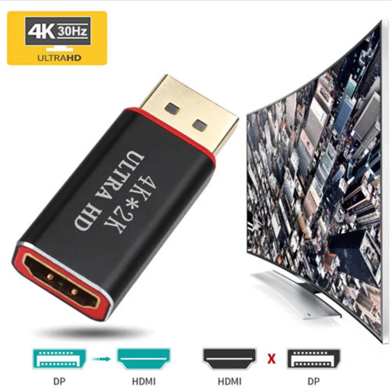 4K DP к HDMI совместимый адаптер порт дисплея с портом конвертер кабель для AMD ПК