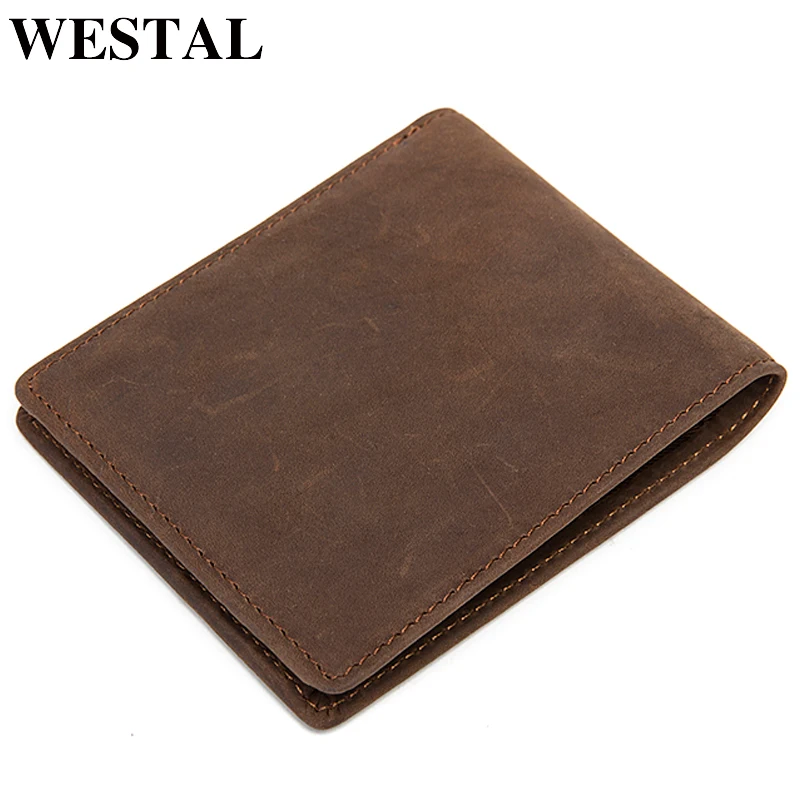 WESTAL Клатч Мужской Кошелек кошелек мужской натуральная кожа Мода Короткие