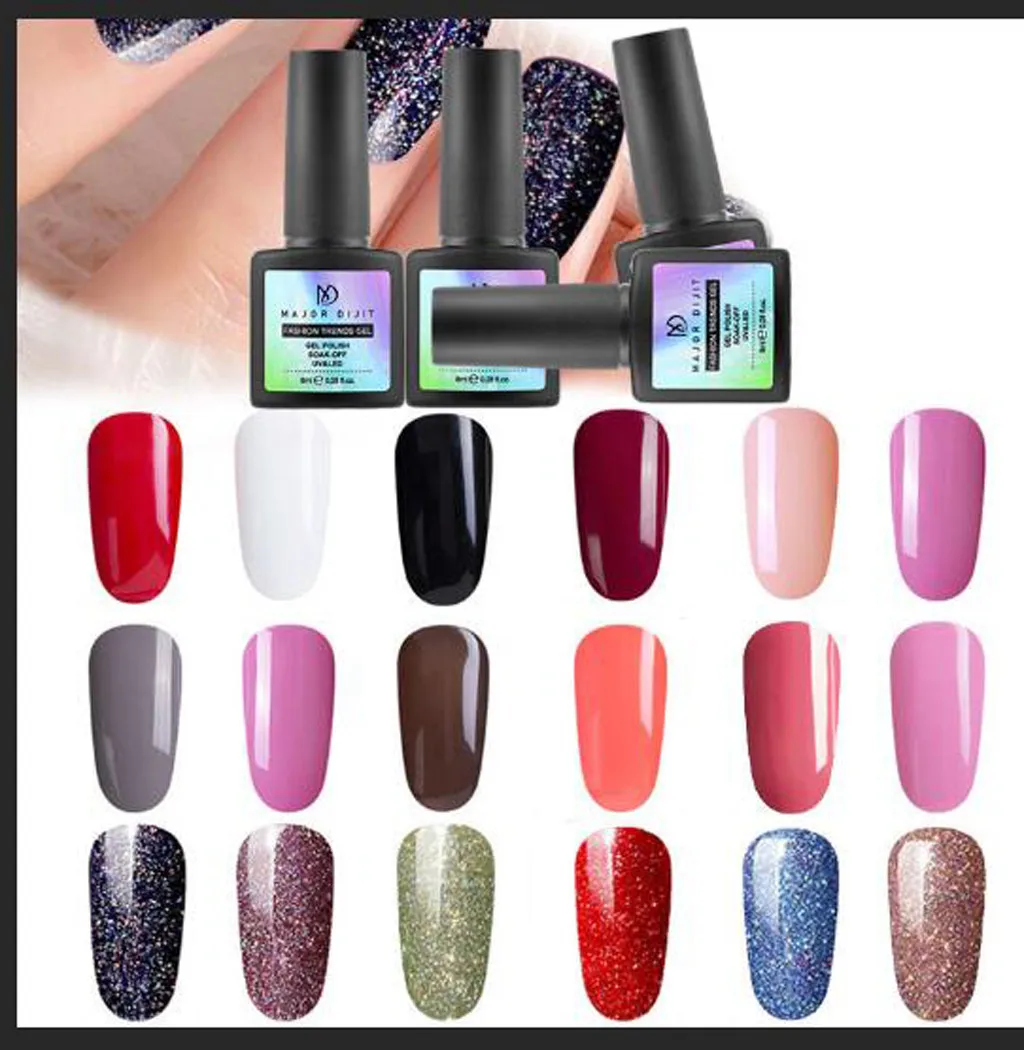 Набор гель лаков для маникюра полуперманентный УФ Гель лак ногтей