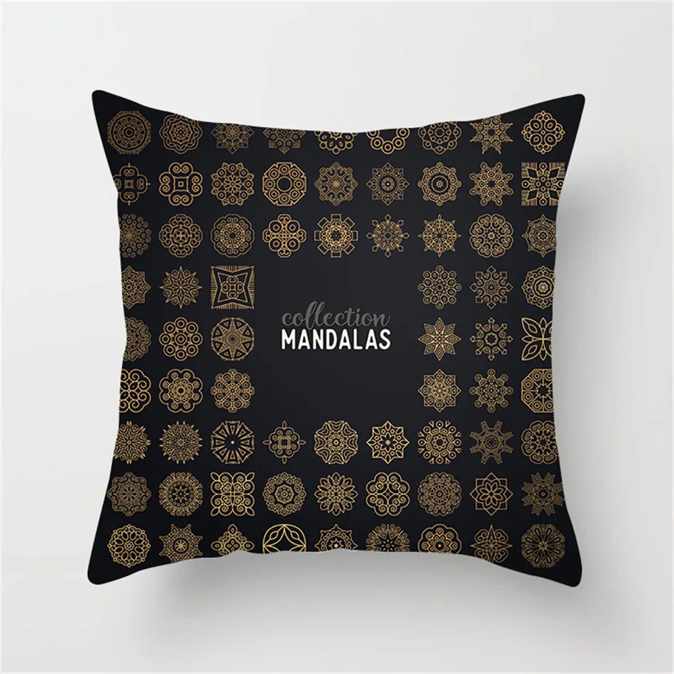 Чехол на подушку в египетском стиле Fuwatacchi наволочка с тотемным рисунком мандалы