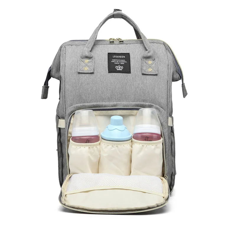 Сумка для подгузников с usb разъемом вместительный водонепроницаемый рюкзак мам и