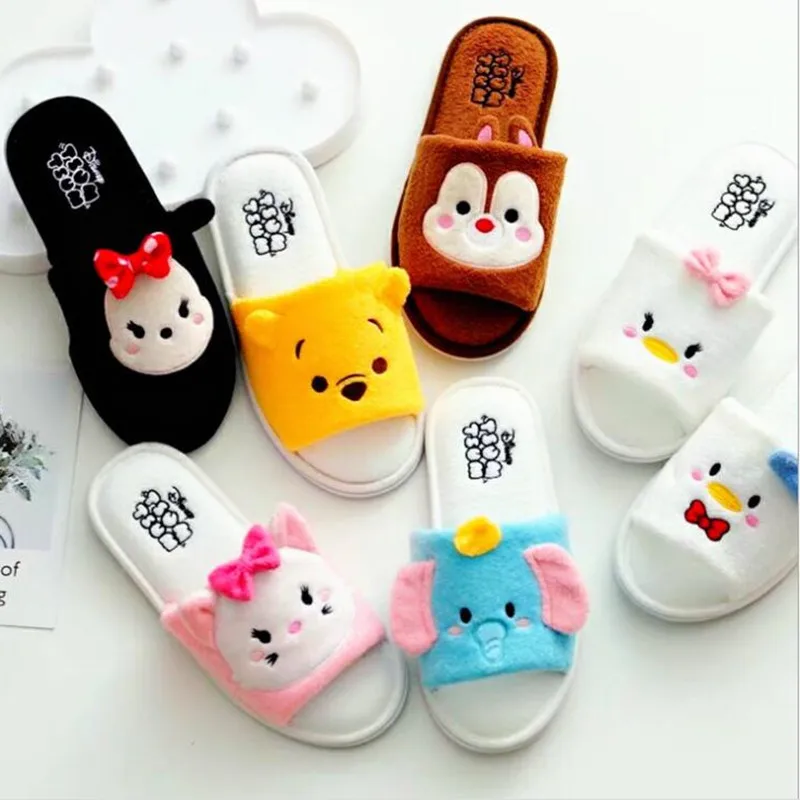 Аниме Tsum Микки Минни зимние домашние тапочки коллекция кукол игрушки мягкие