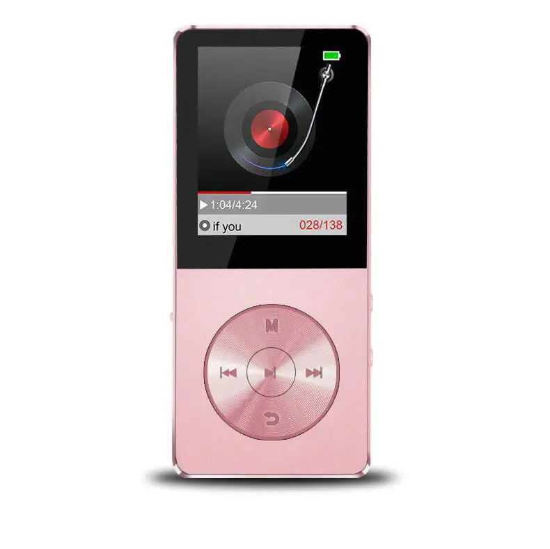 Модные из сплава металлов HIFI MP 3 плеер 8 Гб FM радио TF карта видео мини Спорт Walkman с