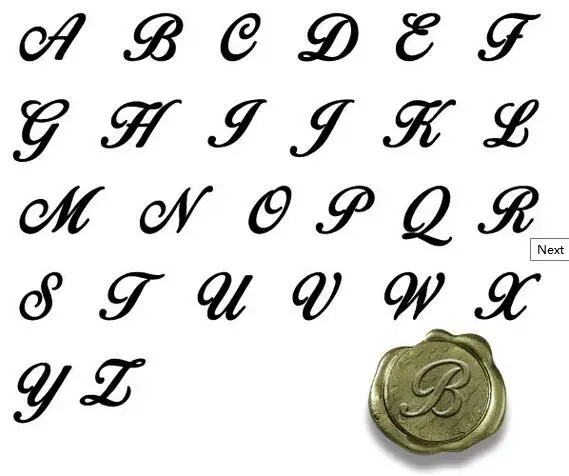 Персонализированная монограмма 2 оригинальная Стандартная печать 1 дюйм Die # 301B