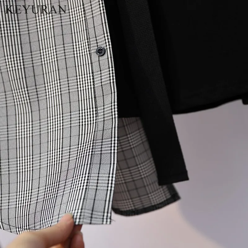 XL 5XL плюс размер женское платье с длинными рукавами весна 2019 уличная печать