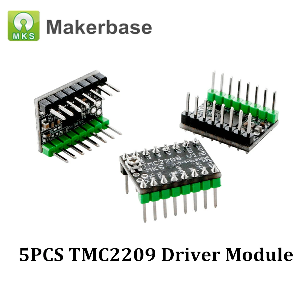 5 шт. MKS TMC2209 UART шаговый двигатель драйвер Stepsticks Mute Driver VS TMC2208 TMC2130 для SGen L Board 3D части