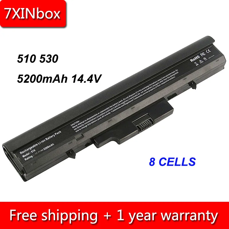 Аккумулятор для ноутбука 7XINbox 8 ячеек 5200 мА · ч 14 4 В HP 510 530 Φ 443063 001 440264 ABC 440265