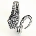 2018 GLE  VDO женские часы, модные роскошные серебряные часы-браслет, женские часы, кварцевые женские наручные часы в форме змеи