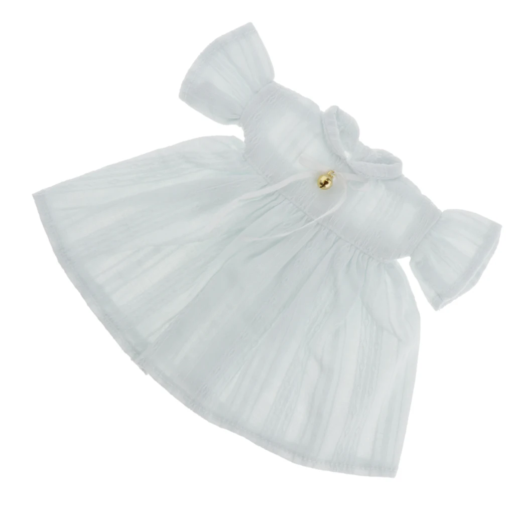 Fashion Girl Doll Clothes fit for 1/6 Pullip 12inch Dolls Round Collar Dress with Bowknot Candy Color | Игрушки и хобби