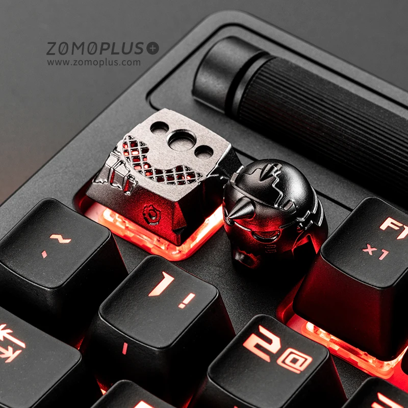 Zomo Стальной алхимик Альфонс Элрик Armor Artisan Keycap CNC Анодированный Алюминиевый