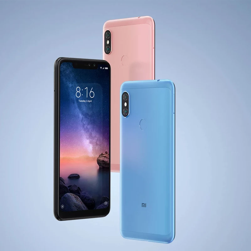 Глобальная версия Xiaomi Redmi Note 6 Pro 4GB 64GB 26 &quotНотч полноэкранный Смартфон Snapdragon 636