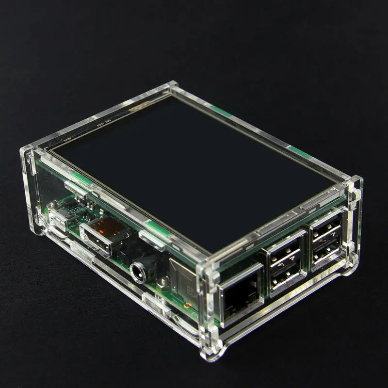 Акриловый чехол для Raspberry Pi 3 B +/3B/Pi 2 Модель 5 дюймов LCD|acryl case|caseacrylic jewelry display case |