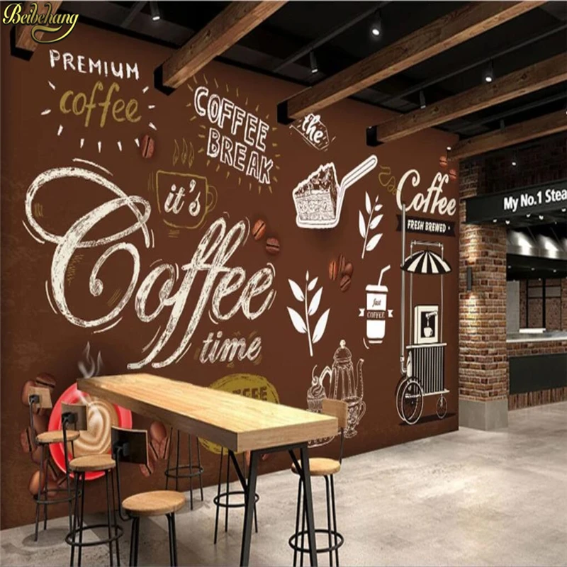 beibehang Custom wallpaper mural European retro vintage coffee background wall papers home decor papel de parede 3d wallpaper beibehang custom wallpaper 3d retro diamond wall living room bedroom restaurant wall papers home decor papel de parede wallpaper