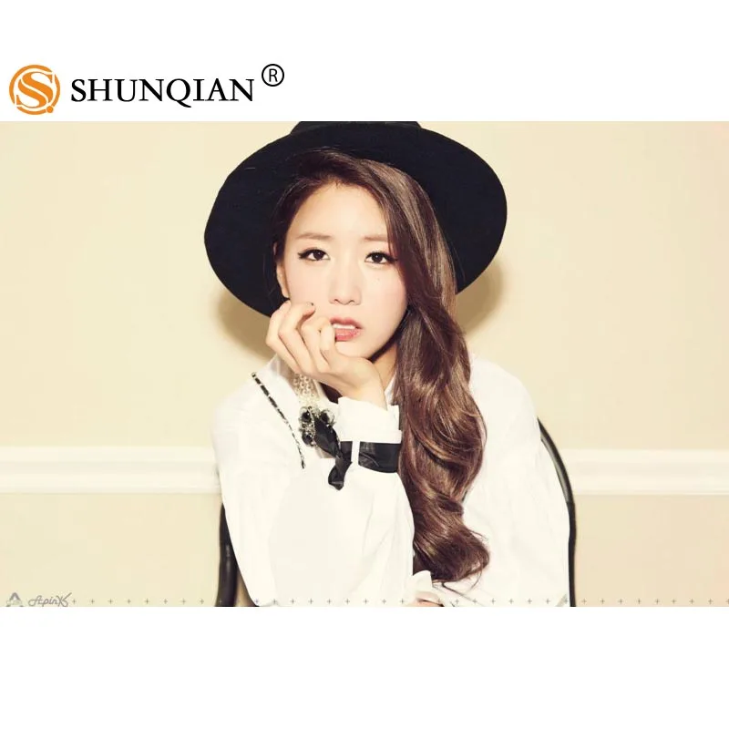 Высококачественный атласный постер Apink Yoon Bo Mi с принтом в Корейском стиле Модный
