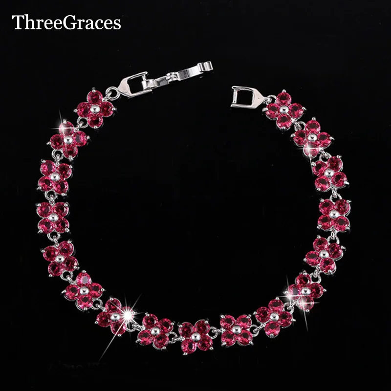 Новое поступление симпатичные красные корейские женские браслеты ThreeGraces ручной