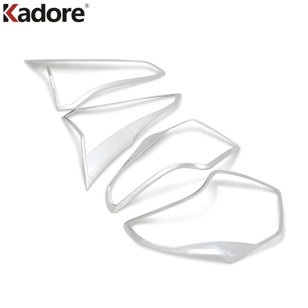 For Toyota RAV4 RAV 4 2016 2017 ABS Chrome Rear Tail Light Lamp Taillight Cover Trim Frame Taillamp Sticker Accessories | Автомобили и