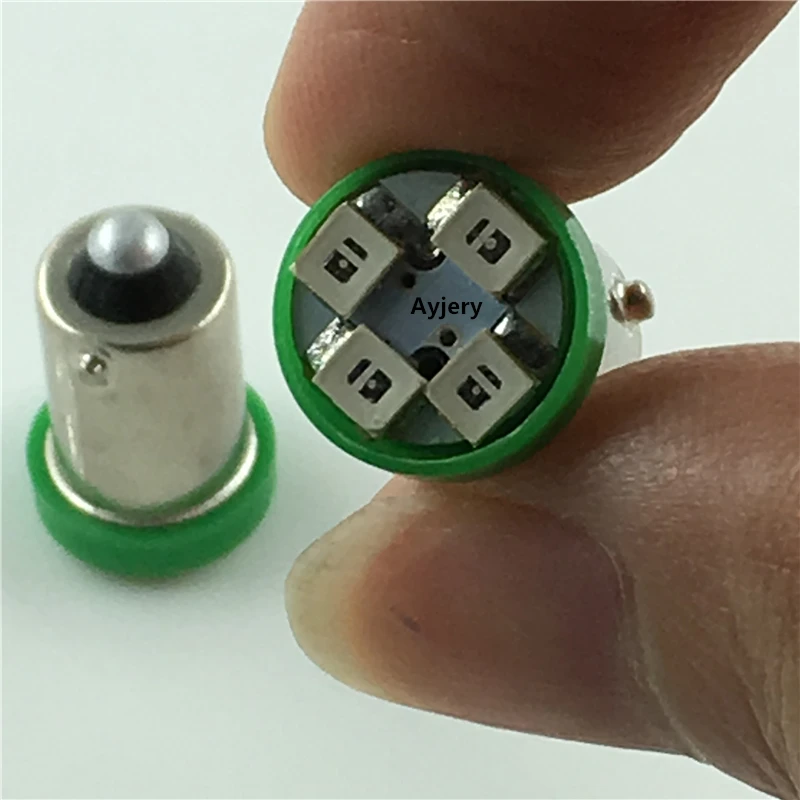 AYJERY 20 шт. BA9S T4W T11 1210 4 SMD СВЕТОДИОДНЫЙ автомобильные лампы светодиодный s для чтения