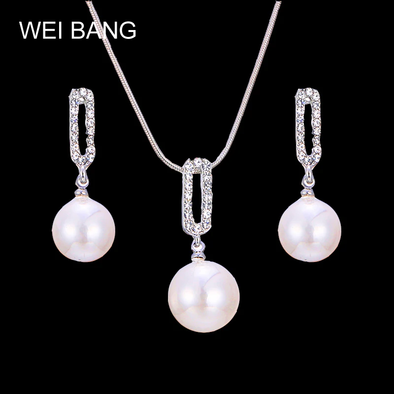 Комплект из колье и серёг с искусственным жемчугом|necklace set women|necklace setpendant necklace |