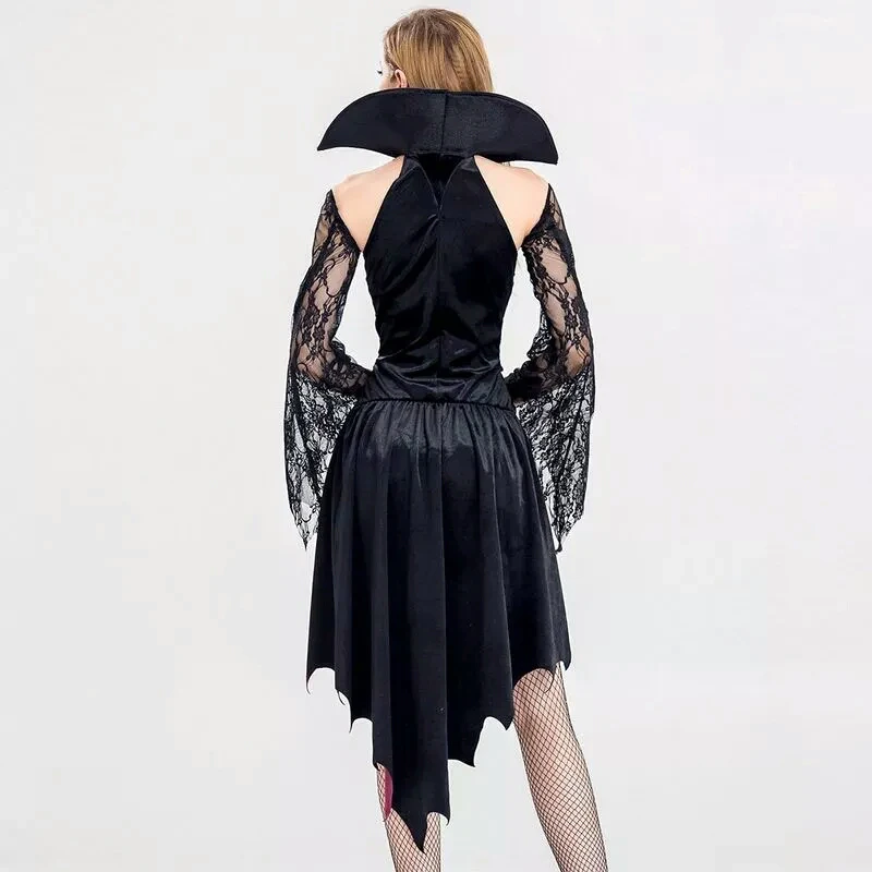 2018 Хэллоуин вечерние костюм Эрла вампира Женский взрослый платье дьявола