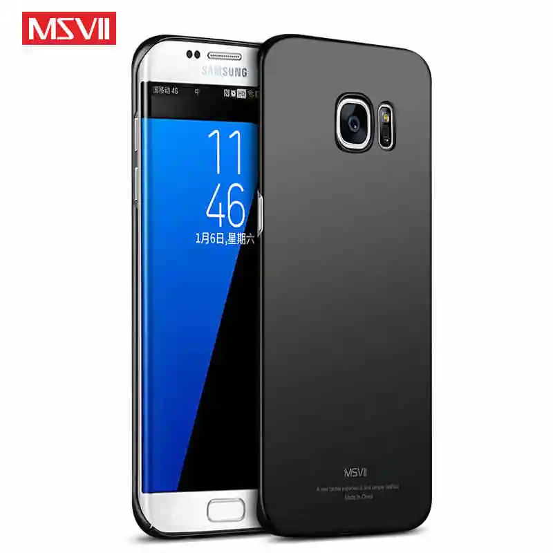 Чехол MSVII для samsung Galaxy S7 тонкий чехол с кольцом пальца Edge металлический