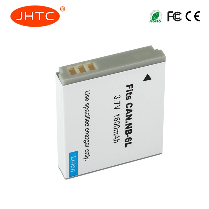 JHTC 1600 мА/ч, NB 6L NB6L Батарея для Canon Мощность-shot Камера SX520 HS SX530 SX600 SX610 SX700 SX710 IXUS 85 см, 95 см, 200 210 105