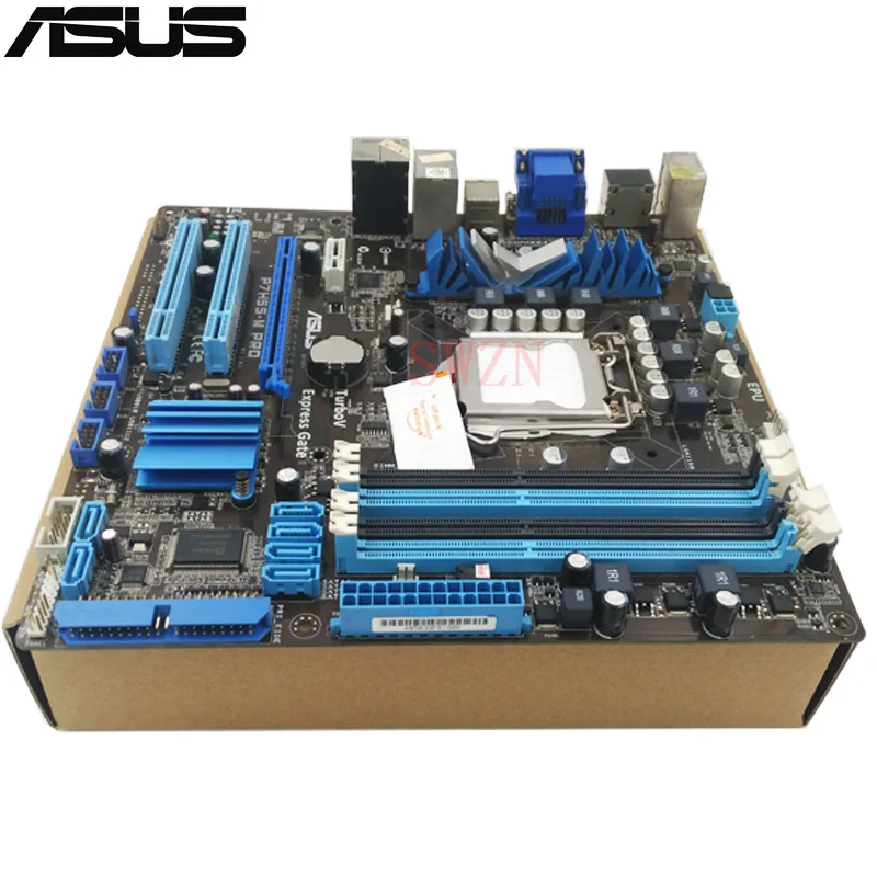 Оригинальный использоваться для настольных ПК ASUS P7H55 M Pro Поддержка Socket LGA1156 4 * DDR3