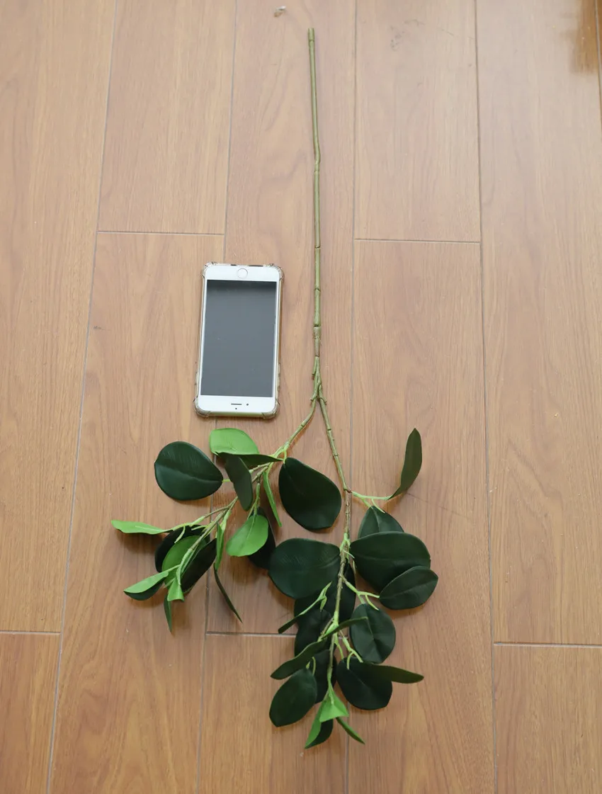 Искусственные Evergreen круглые Banyan дерево листья ветви дома Свадебные Рождественские украшения венок цветочный поддельный лист