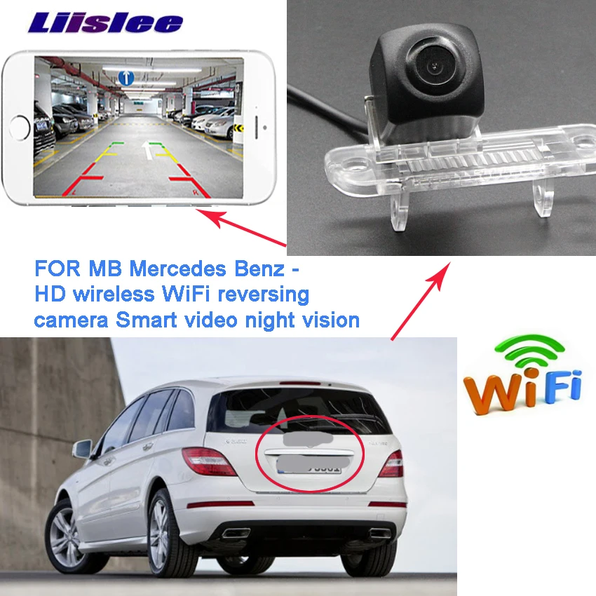Liislee Беспроводная hd обратная резервная камера для MB Mercedes Benz R W251 2014 2015 R300 R350 R280 R500 R63