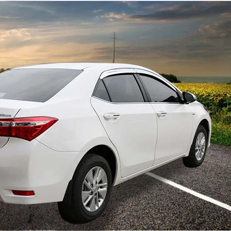 1 комплект новый хромированный козырек от солнца и дождя для Toyota Corolla 2014 2018|Навесы