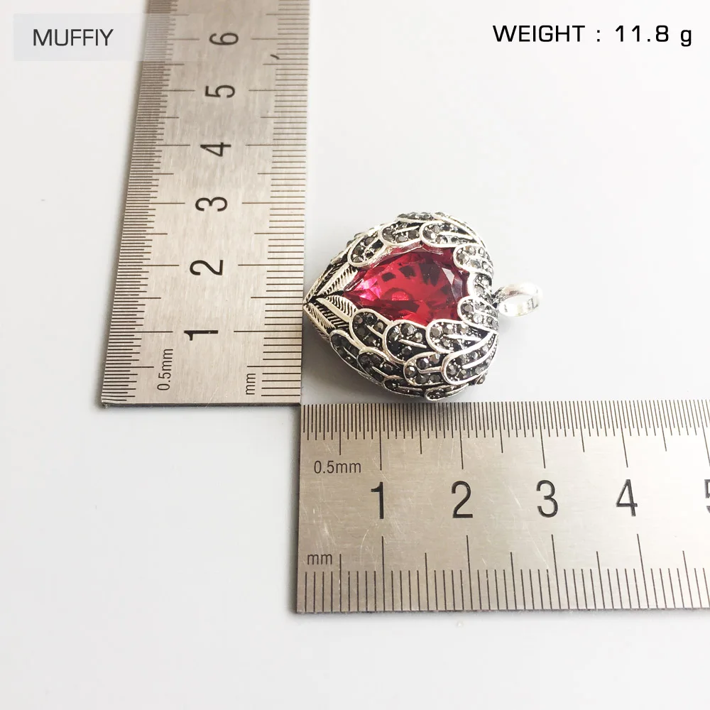 Романтическая подвеска в виде красного сердца ювелирные изделия европейском