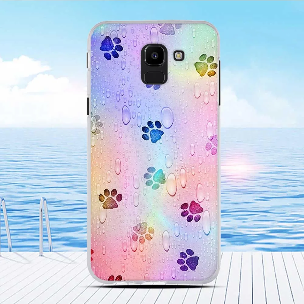 Мягкий силиконовый чехол для Samsung Galaxy J6 2018 J600 Coque On6 телефон Fundas 5 6 дюймов бампер из