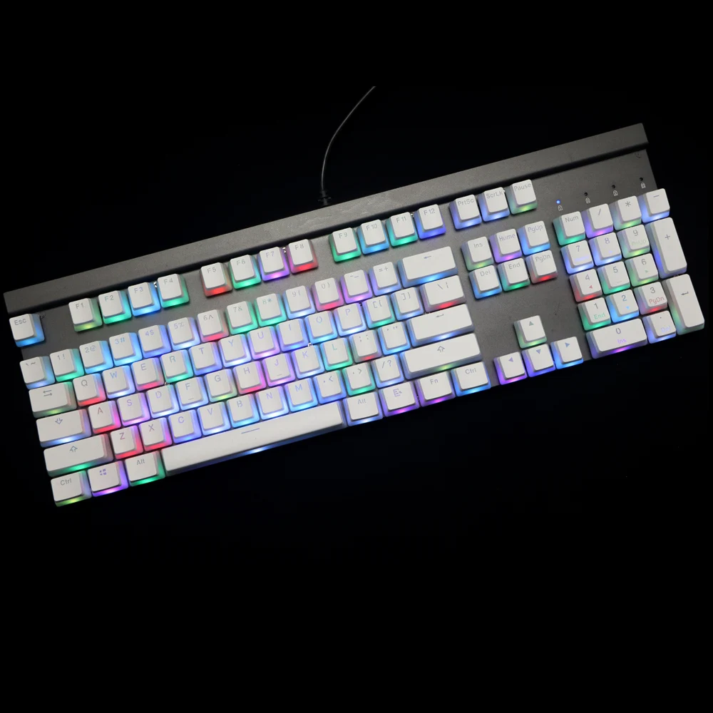 Двойная выстрелка 108 клавиш раскладка ANSI PBT OEM профиль пудинг кожа клавиатура с
