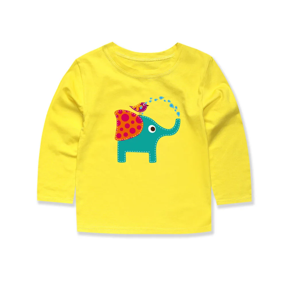 Детские хлопковые футболки с длинным рукавом Little Bitty весна-осень-лето 2019 футболка