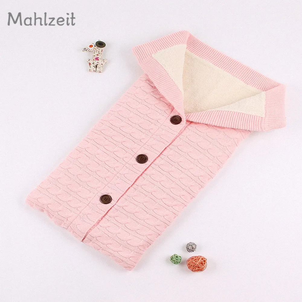 Одеяло для новорожденных зимняя плотная вязаная простыня малышей очень мягкая