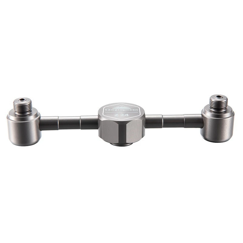 

Outdoor Aluminium Alloy Stove Adapter Air Tank with 2 Adapter Heads Camping Supplies Stove Accessories