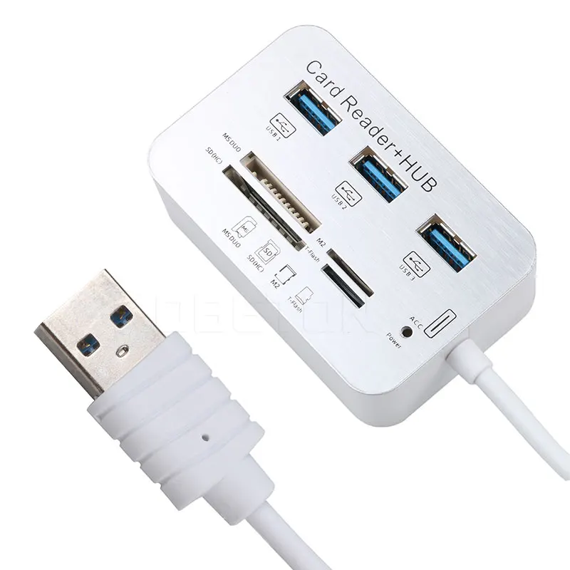 Мини концентратор USB 3 0 с кардридером для карт памяти|USB-хабы| |