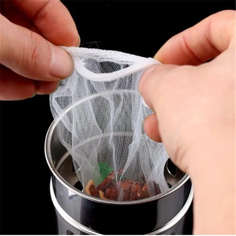 

FEIGO New 30Pcs/100Pcs 10.5 x 11cm White Nylon Kitchen Sink Basin Disposable Garbage Bags Mesh Drain Stopper Residue Filter F674