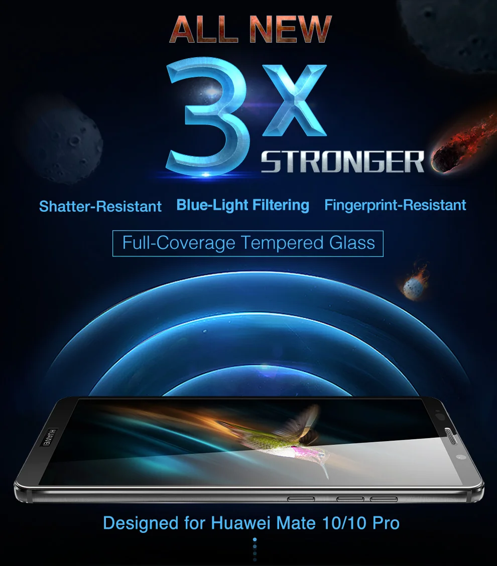 ESR huawei Honor 9 9 Lite V10 V9 Защитная пленка для экрана 3D 9H анти-синий луч полное покрытие пленка huawei mate 10 10 Pro закаленное стекло