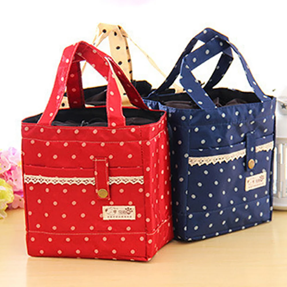 Portable Lace Thermal Insulated Lunch Box Tote Cooler Bag Bento Pouch Food Storage Container Girl Women Picnic 38 | Дом и сад