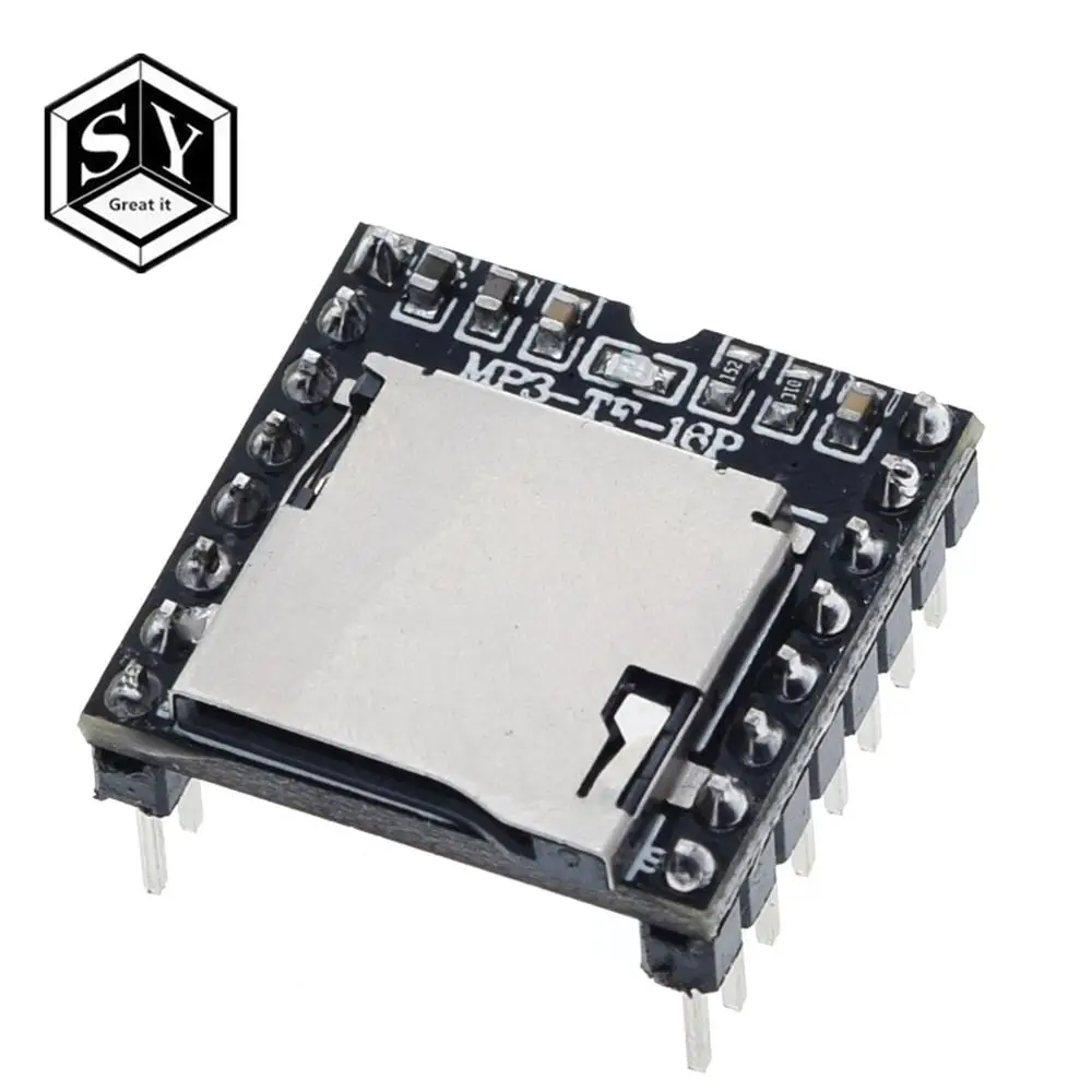 1 шт. Great IT TF карта U диск мини MP3 DF плеер аудио голосовой модуль плата для Arduino DFPlay