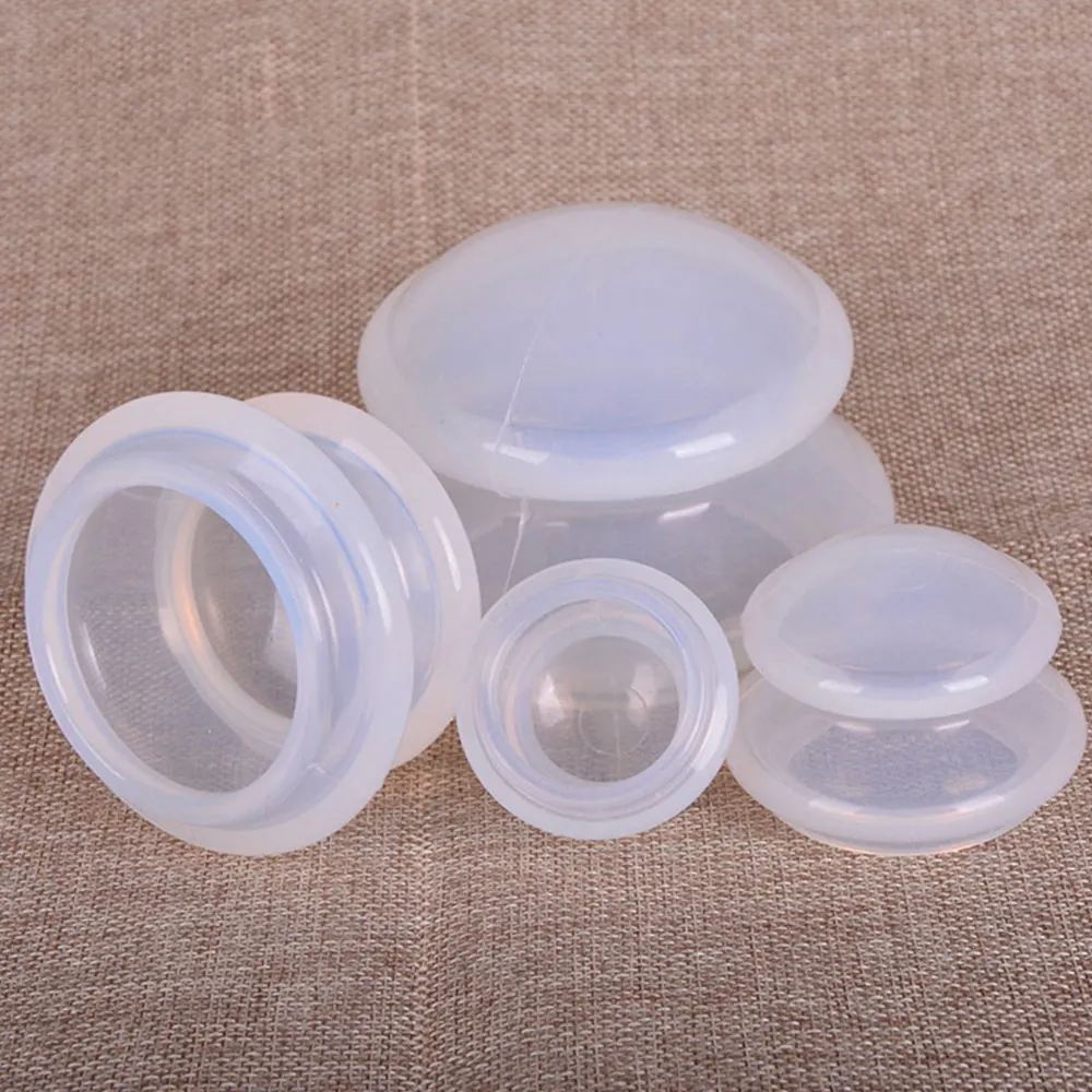 Наборы силиконовых вакуумных банок вакуумный массаж терапия массажер для