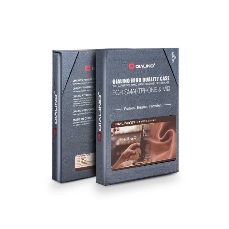 Классическая сумка QIALINO для телефона Huawei P10 P 10 Plus P10plus - футляр из тонкой натуральной кожи с откидной крышкой идеально подходит для смартфона.