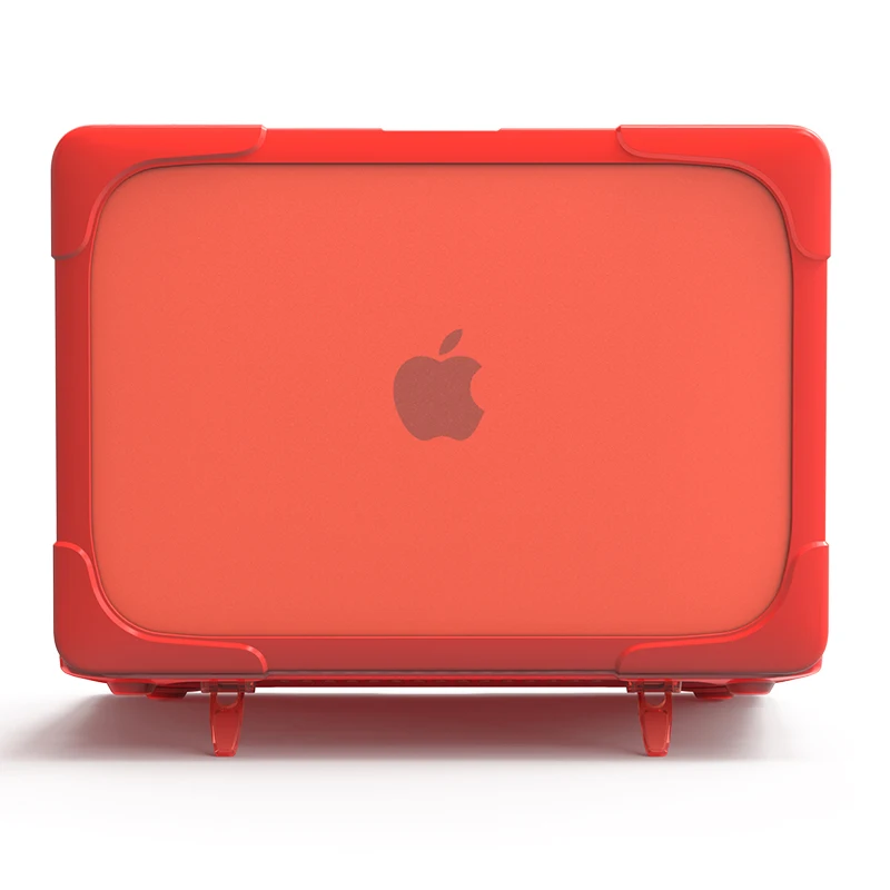 Красный Жесткий чехол для ноутбука mac book air 13 pro retina 11 12 13,3 15, чехол для macbook pro 13 15, портативный чехол для сенсорной панели - Цвет: Красный