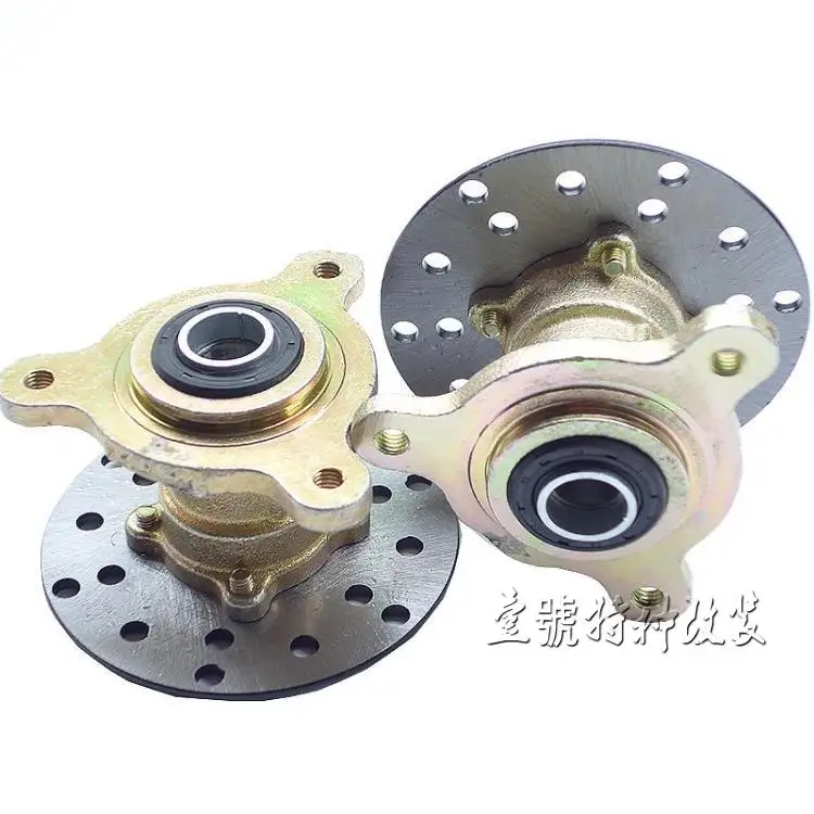 DIY четыре колеса картинг детская коляска ATV UTV три отверстия наконечники задняя осевая Ступица колеса фланцы с дисковыми тормозными роторами